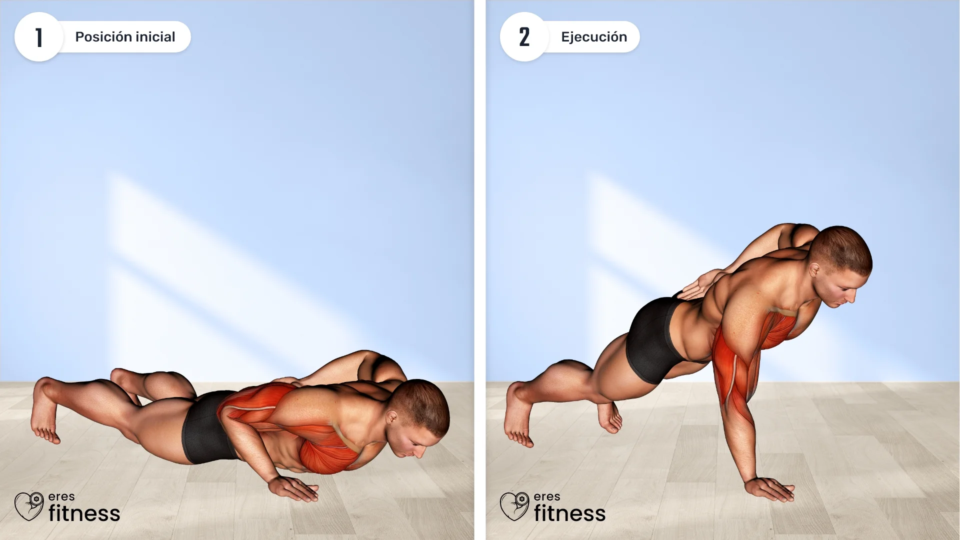 ¿Cómo hacer flexiones a una mano?