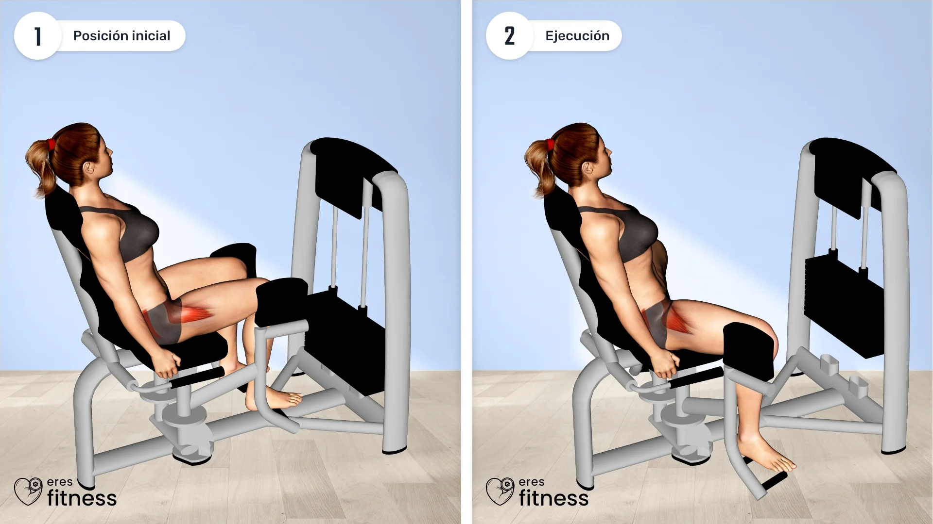 Instrucciones para hacer la abducción de cadera sentado en máquina Instrucciones para hacer la abducción de cadera sentado en máquina en dos pasos
