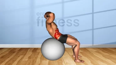 Crunch sobre pelota de yoga