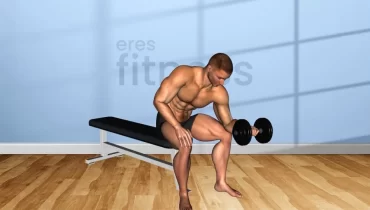 Curl de muñeca agarre prono con mancuerna