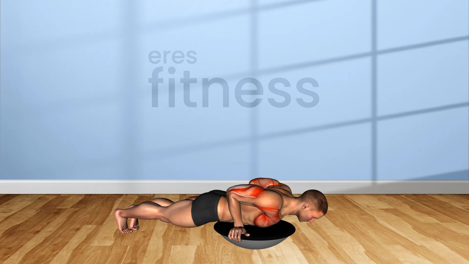 Flexiones con bosu ball Flexiones con bosu ball