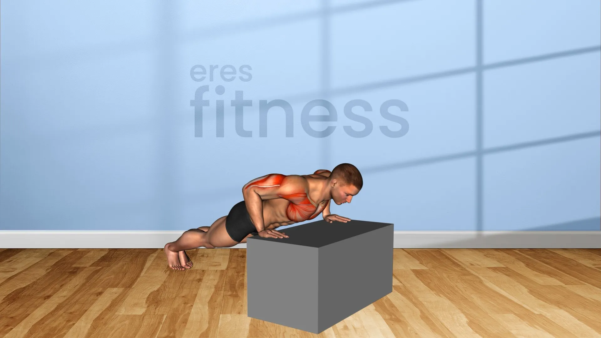 Flexion inclinada sobre caja