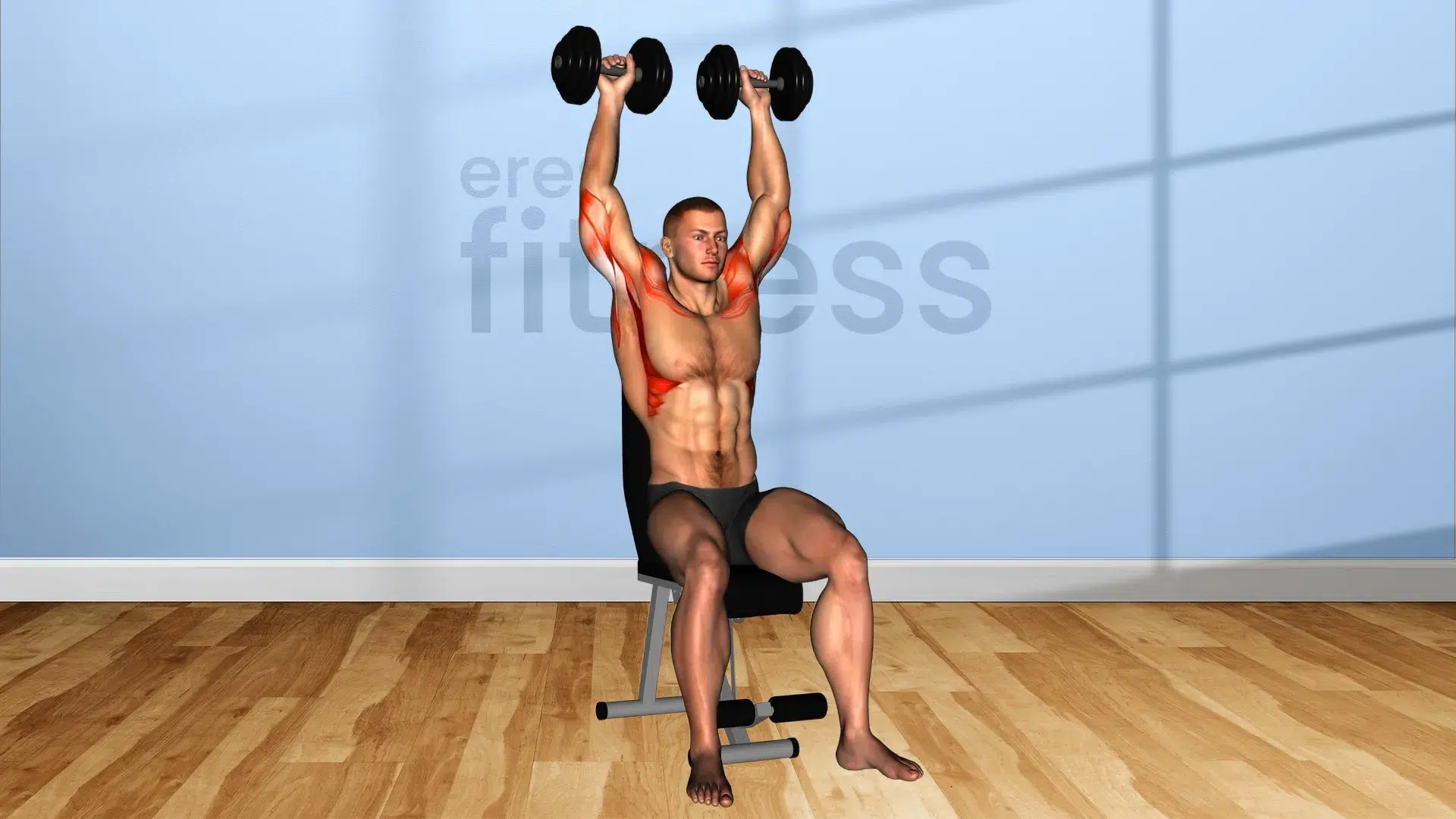 Press arnold sentado con mancuernas