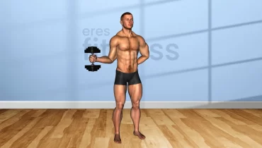 Rotación externa con mancuerna