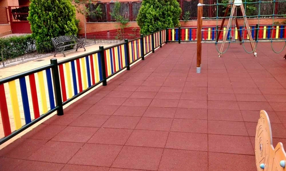 Suelo de caucho reciclado